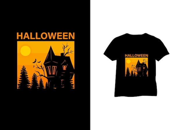 Diseño de camiseta de feliz Halloween