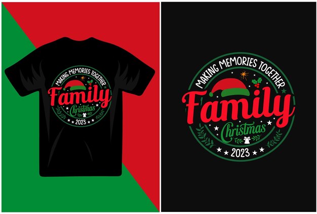 Diseño de camiseta feliz navidad 2023 con cristo