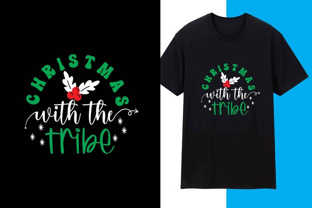 Diseño de camiseta de Feliz Navidad Santa, tipografía creativa de moda