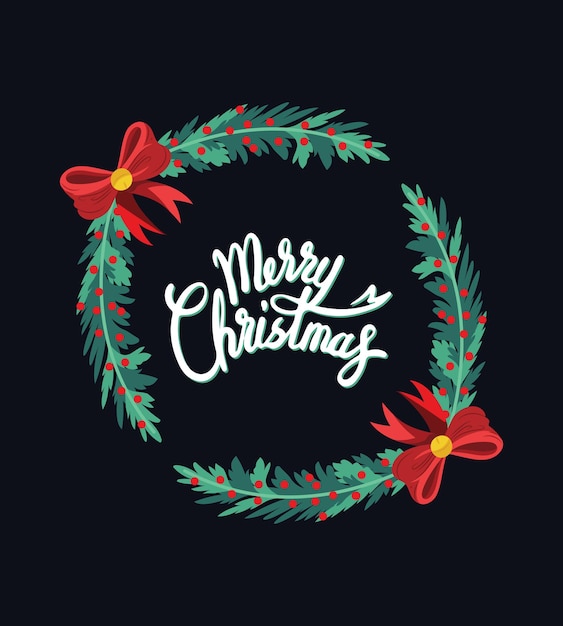 Diseño de camiseta de feliz Navidad para la temporada navideña y elementos navideños.
