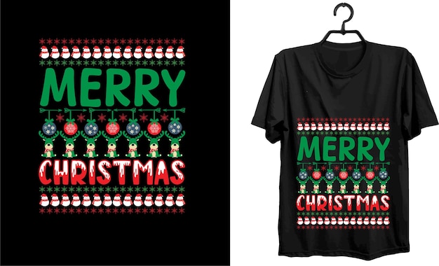 Diseño de camiseta de feliz navidad