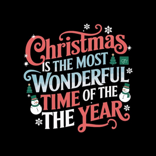 Diseño de camiseta de feliz navidad