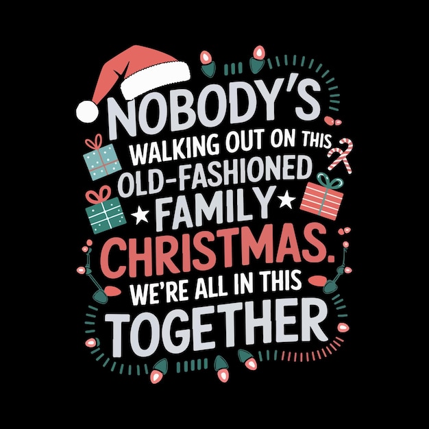 Diseño de camiseta de feliz navidad