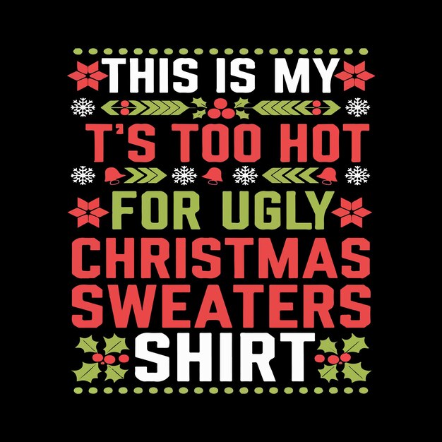 Diseño de camiseta de feliz navidad