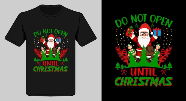 diseño de camiseta de feliz navidad.