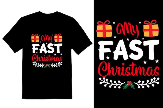 Diseño de camiseta de feliz navidad