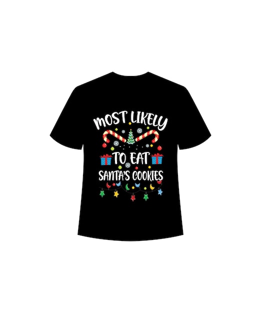Diseño de camiseta de feliz navidad