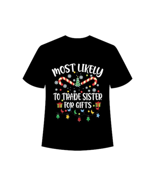 Diseño de camiseta de feliz navidad