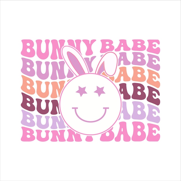 Diseño de camiseta feliz pascua