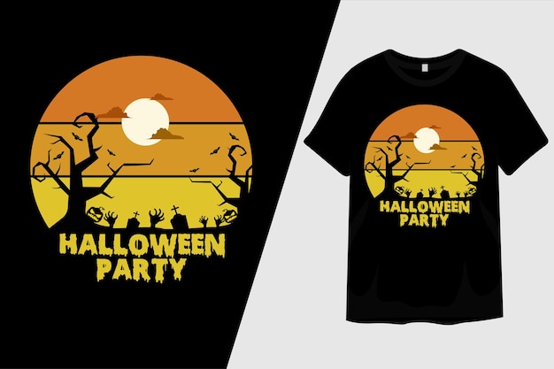 Diseño de camiseta de fiesta de halloween