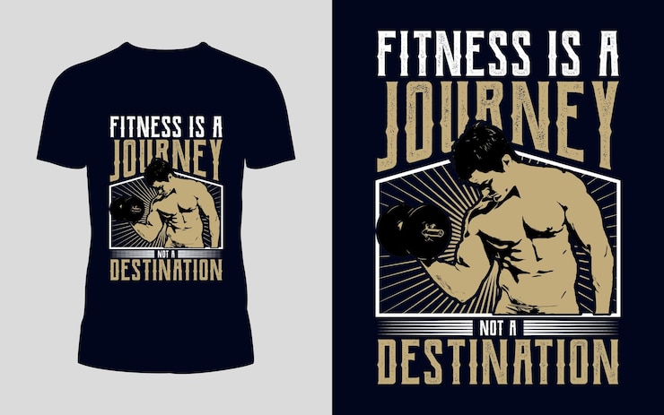 Diseño de camiseta de fitness Diseño de camiseta de gimnasio