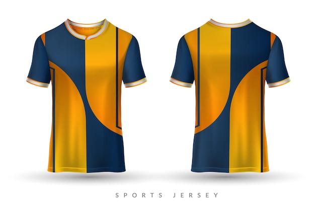 Diseño de camiseta de fútbol y camiseta deportiva.