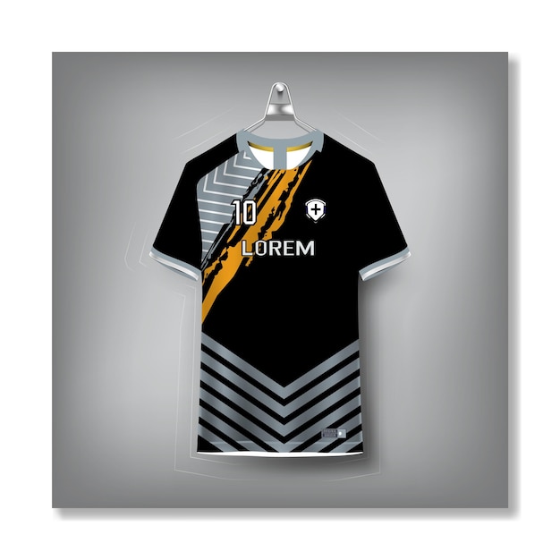 Diseño de camiseta de fútbol para el diseño de camiseta deportiva de sublimación