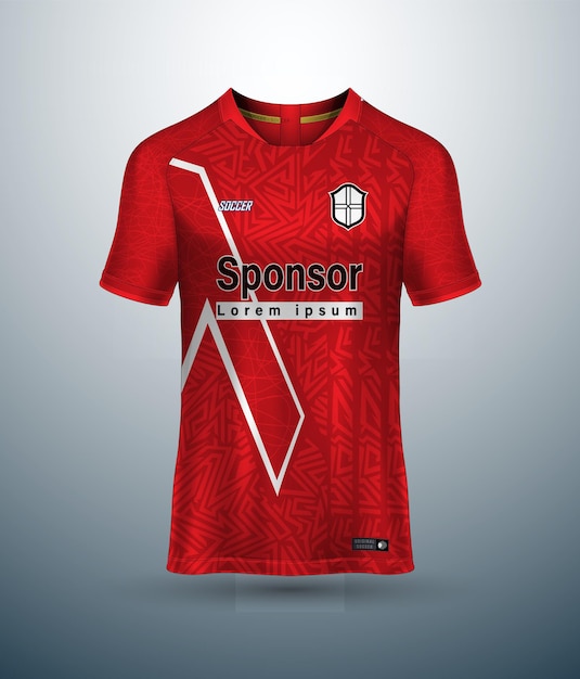 Diseño de camiseta de fútbol para el diseño de camiseta deportiva de sublimación