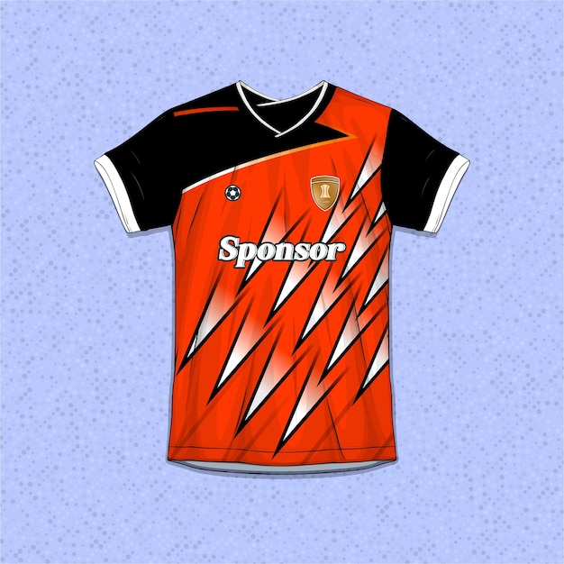 Diseño de camiseta de fútbol para el diseño de camiseta deportiva de sublimación