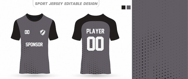 Diseño de camiseta de fútbol con ilustración vectorial para sublimación