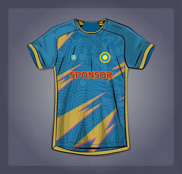diseño de camiseta de fútbol para sublimación o diseño de camisa deportiva