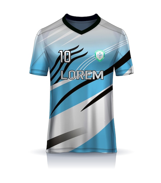 Diseño de camiseta de fútbol para sublimación.