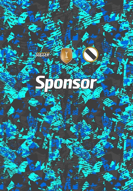 Diseño de camiseta de fútbol para sublimación.