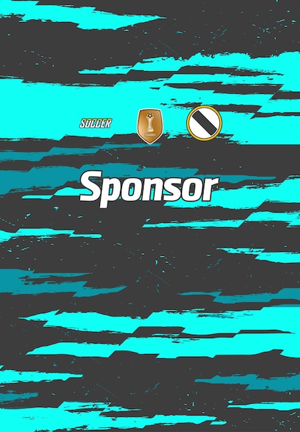 Diseño de camiseta de fútbol para sublimación.