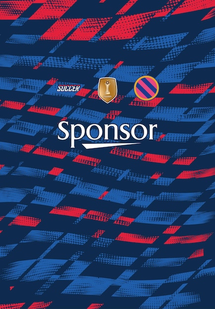 Diseño de camiseta de fútbol para sublimación.