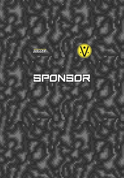 Diseño de camiseta de fútbol para sublimación.