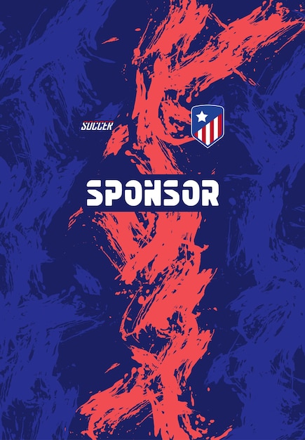 Vector diseño de camiseta de fútbol para sublimación.