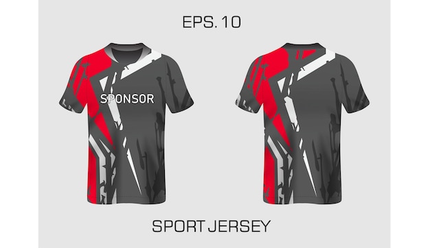 Diseño de camiseta de fútbol para sublimación.