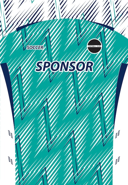 Diseño de camiseta de fútbol para sublimación.