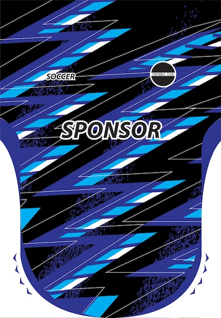 Diseño de camiseta de fútbol para sublimación.