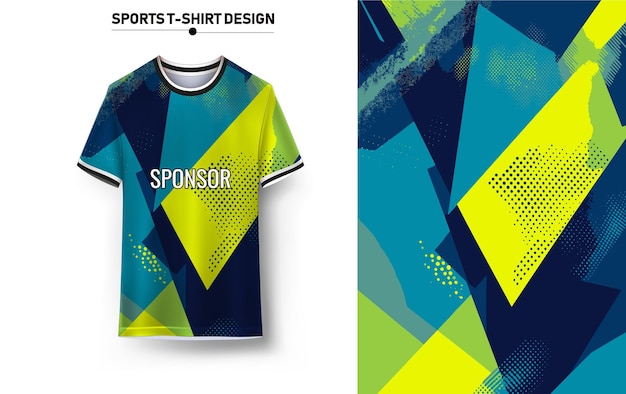 Diseño de camiseta de fútbol para sublimación.
