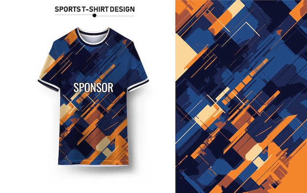 Diseño de camiseta de fútbol para sublimación.