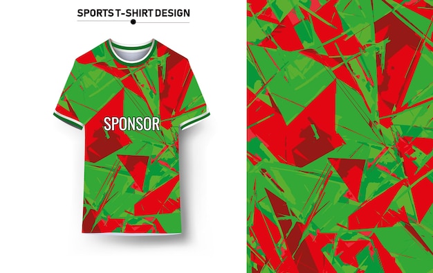 Diseño de camiseta de fútbol para sublimación.