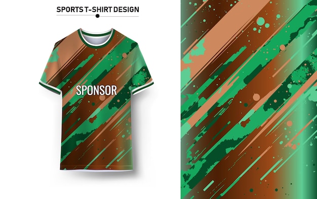 Diseño de camiseta de fútbol para sublimación.