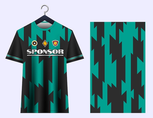 Diseño de la camiseta de fútbol Uniforme del club de fútbol Maqueta de la camisa de fútbol Vector 01