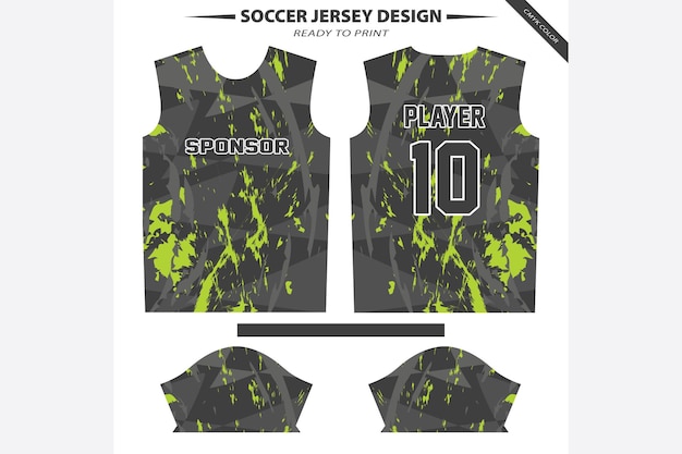 Diseño de camiseta de fútbol Vector colorido para impresión por sublimación