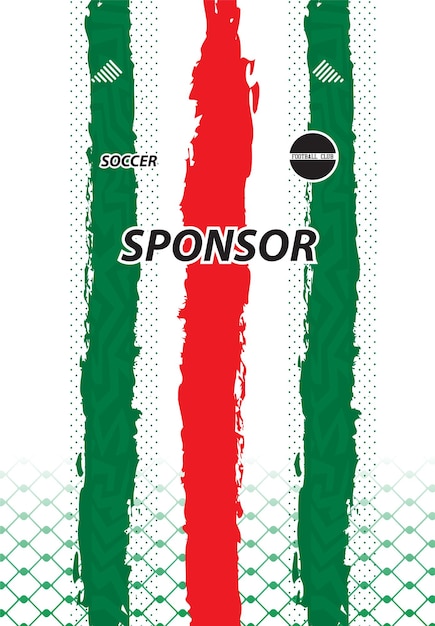 Diseño de camiseta de fútbol de vector libre