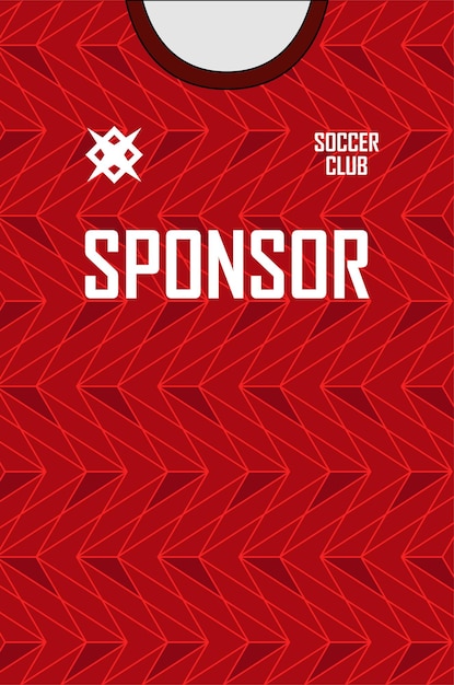 Diseño de camiseta de fútbol vectorial para sublimación