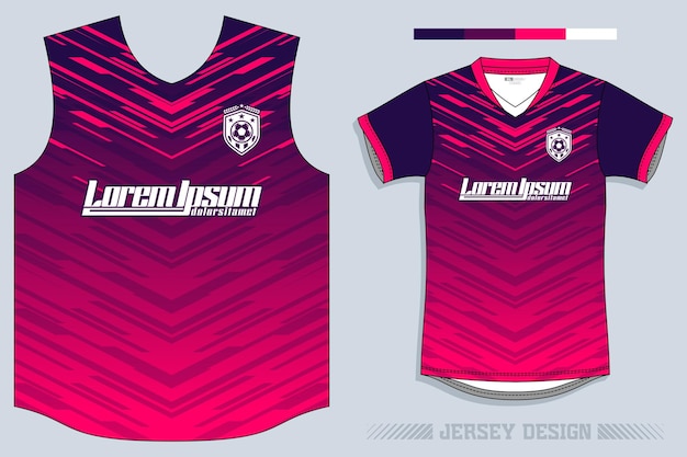 Diseño de camiseta de fútbol vectorial para sublimación