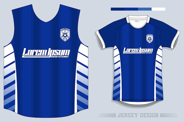 Diseño de camiseta de fútbol vectorial para sublimación