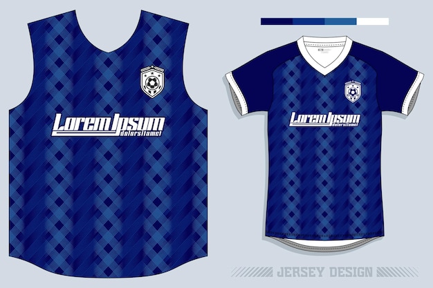 Diseño de camiseta de fútbol vectorial para sublimación