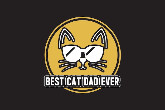 Vector diseño de camiseta de gato diseño svg