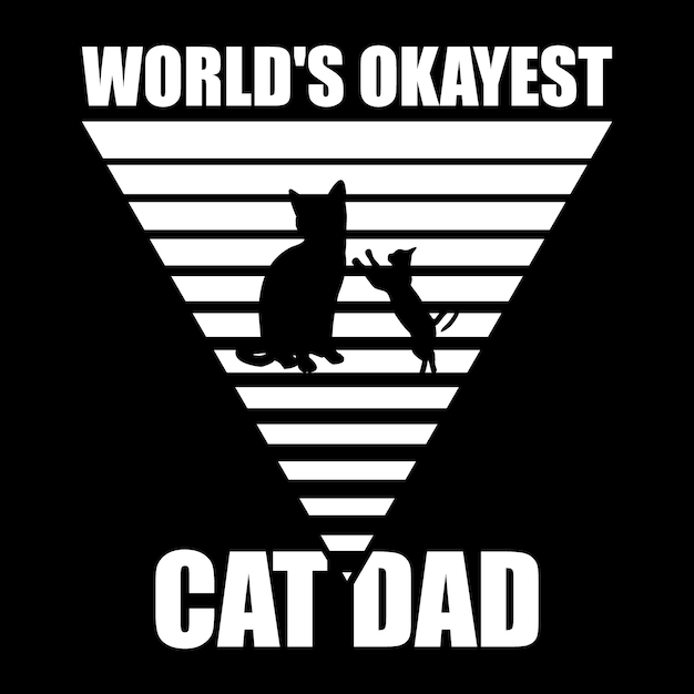 Diseño de camiseta de gato