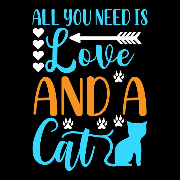 Diseño de camiseta de gato.