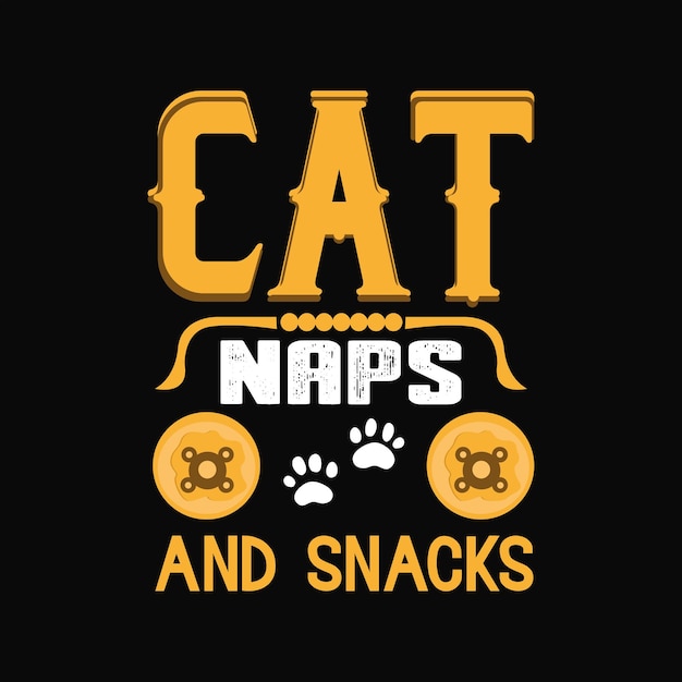 Diseño de camiseta de gato