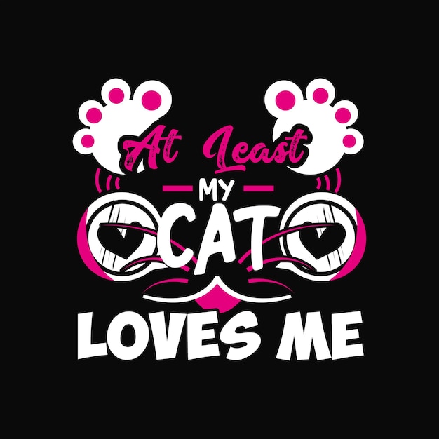 Vector diseño de camiseta de gato