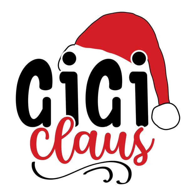 Diseño de camiseta de Gigi Claus