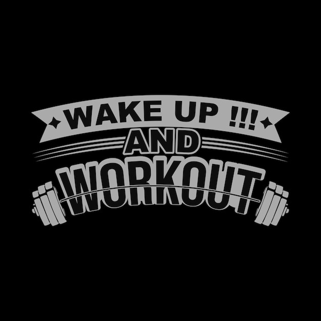 Diseño de camiseta de gimnasio.