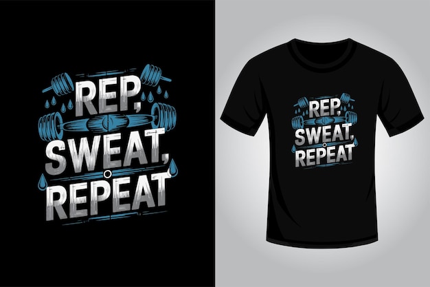 Diseño de camiseta de gimnasio.