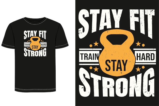 Diseño de camiseta de gimnasio.